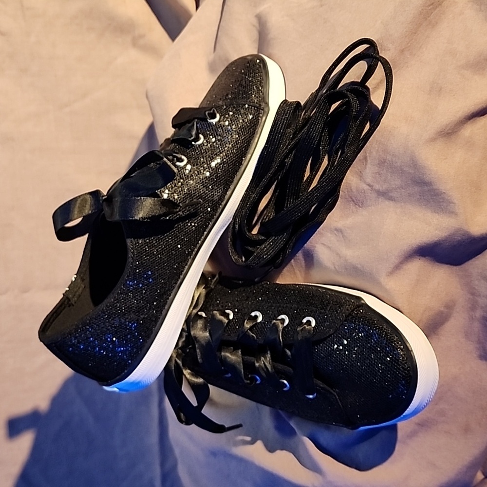 Keds Kickstart Celebrations Girl's Lace-Up Glitter Sneakers